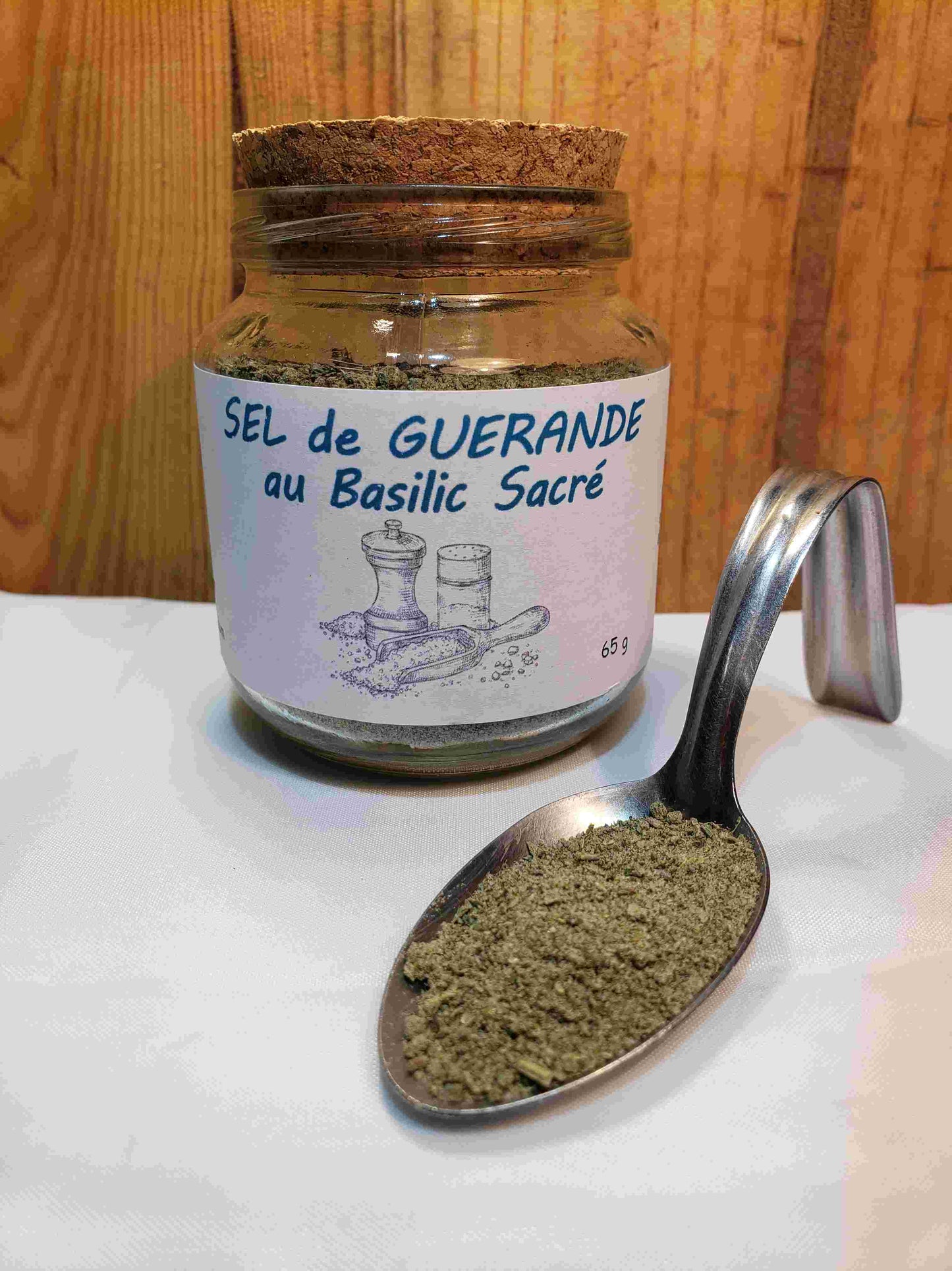 Sel de Guérande au Basilic Sacré (Tulsi)